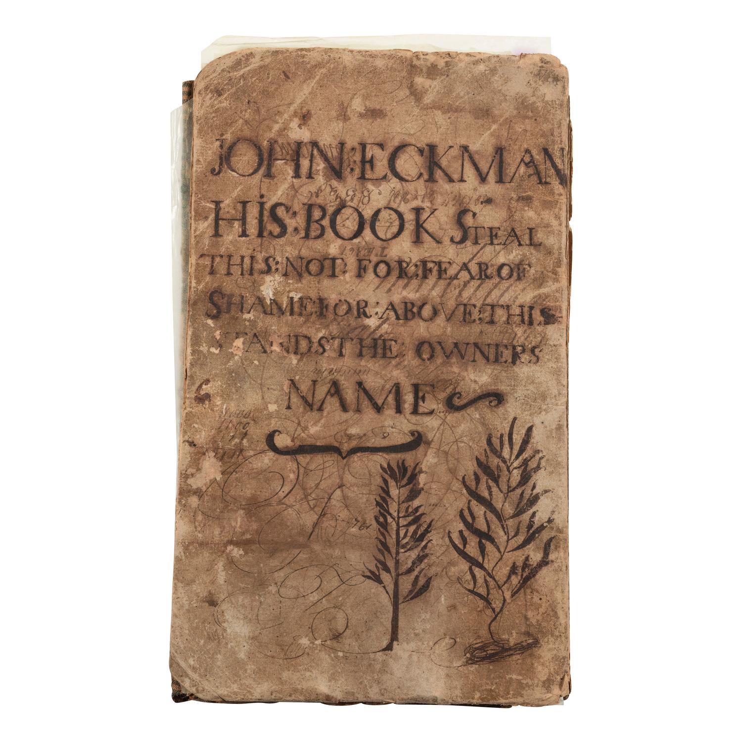 [AMERICANA]. A group of several account books and apprentice books from identified users. [Ca mid-19th century].