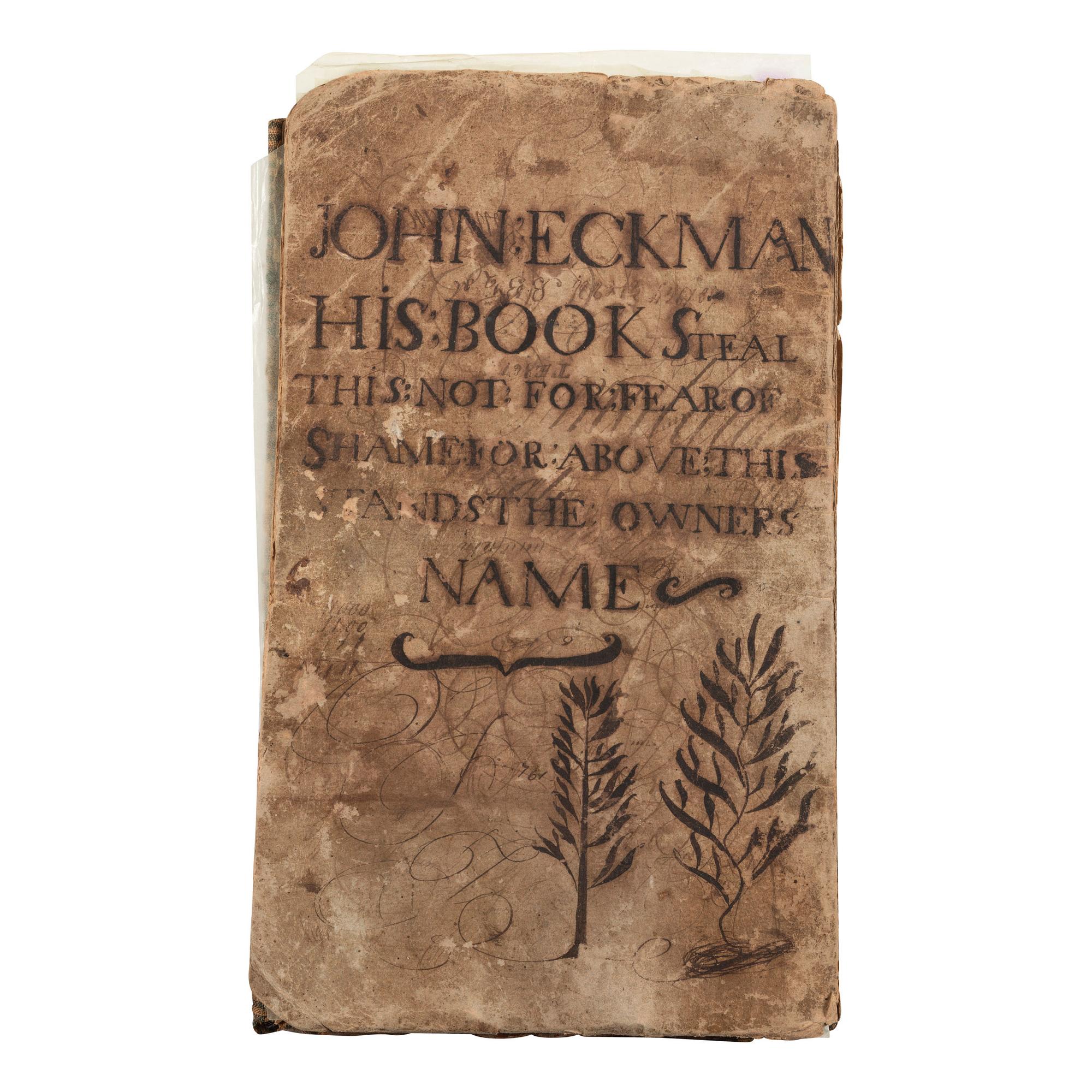 [AMERICANA]. A group of several account books and apprentice books from identified users. [Ca mid-19th century].