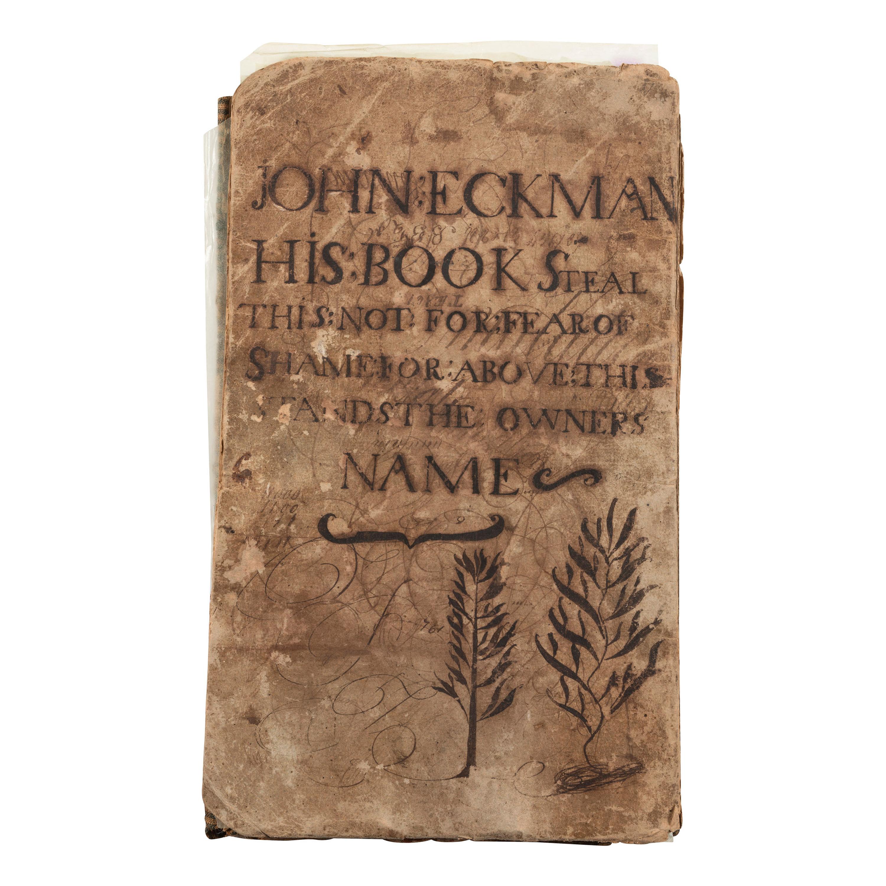 [AMERICANA]. A group of several account books and apprentice books from identified users. [Ca mid-19th century].