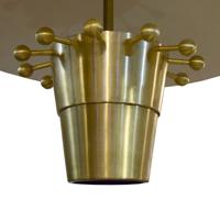 A Mid-Century Brass Chandelier 36" W x 36" D x 42" H — France, Mid-20th Century