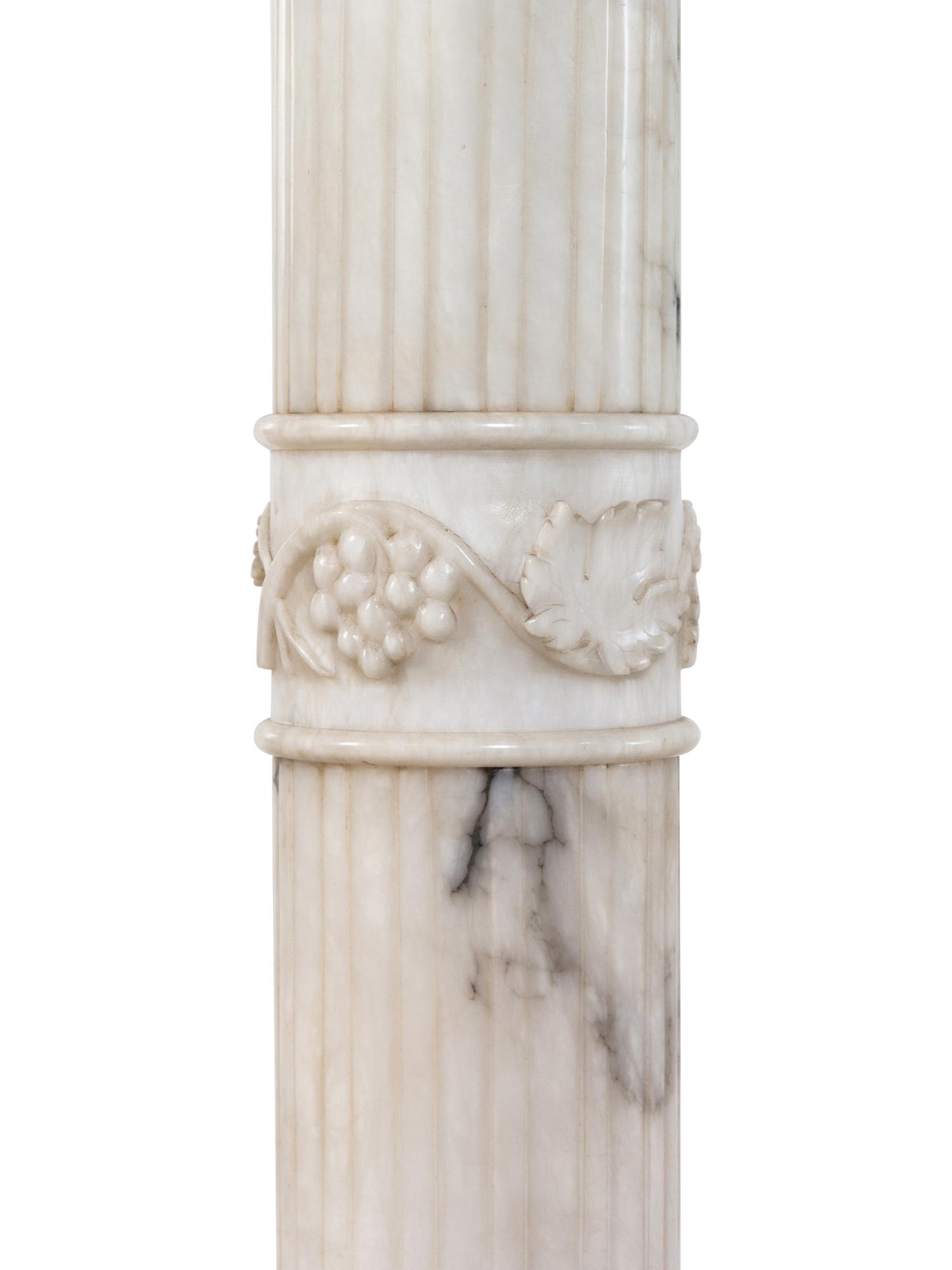 Two Continental Marble Pedestals