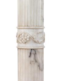 Two Continental Marble Pedestals