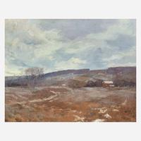 George William Sotter (American, 1879-1953) Melting Snow (Bucks County Landscape)