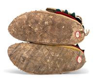 Apaslooke [Crow] Beaded Hide Moccasins