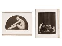 JOHNSTON, Alfred Cheney (1885-1971). Enchanting Beauty collection of memorabilia, incl. mockup, notes, glass plate negatives, and correspondence highlighted by Norman Rockwell ALS.