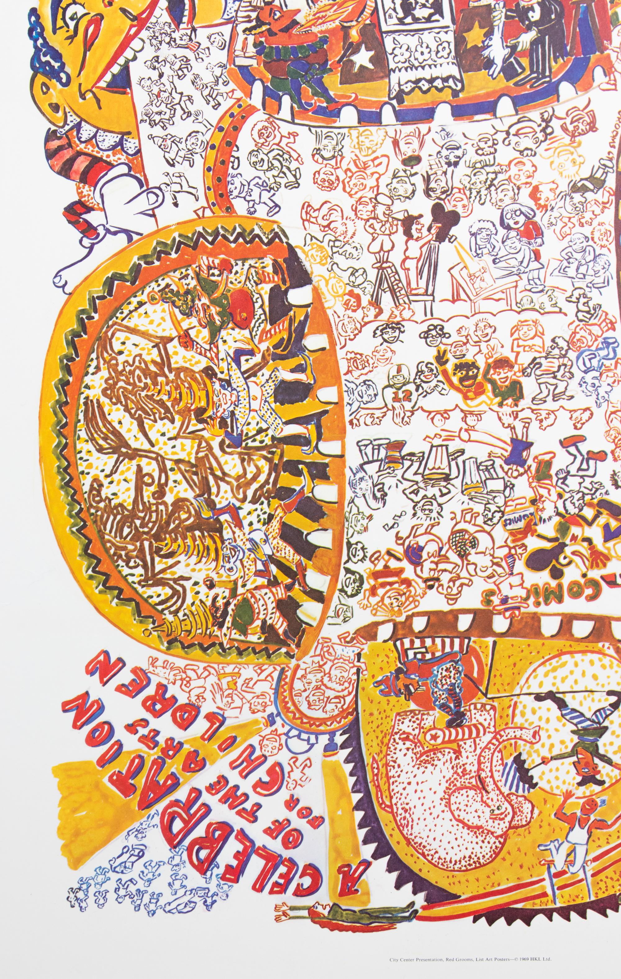Red Grooms A Celebration of Arts for Children , 1969 Signed