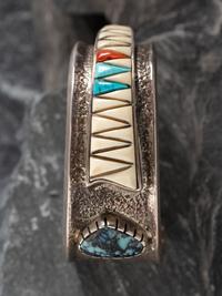 Cobblestone Inlay Cuff Bracelet