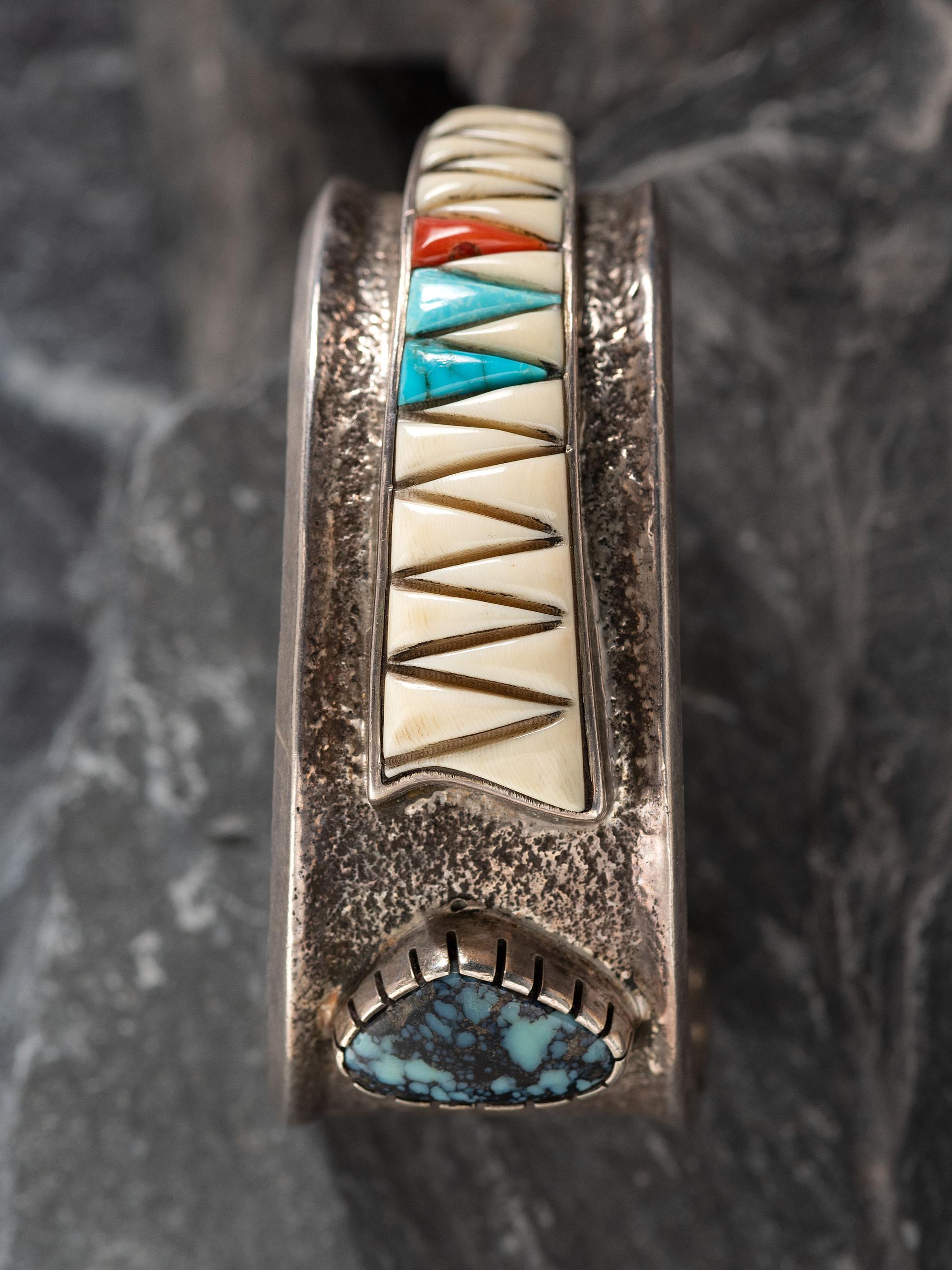 Cobblestone Inlay Cuff Bracelet