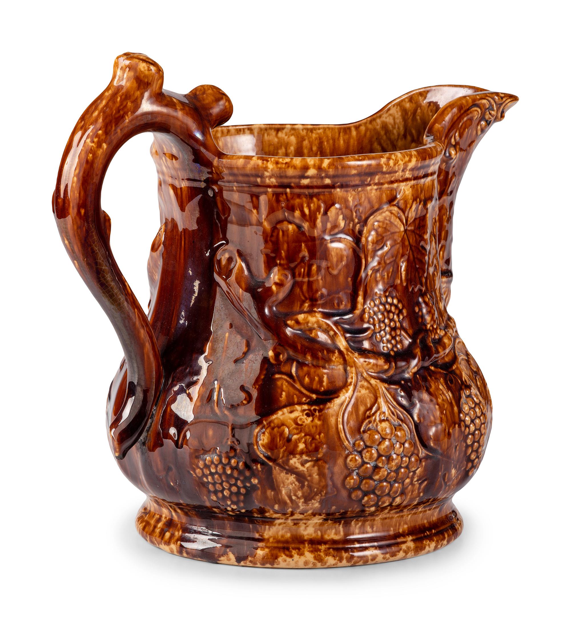 A Large Swan Hill Pottery Ice Water Pitcher