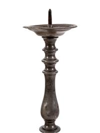A Continental Pewter Pricket Stick