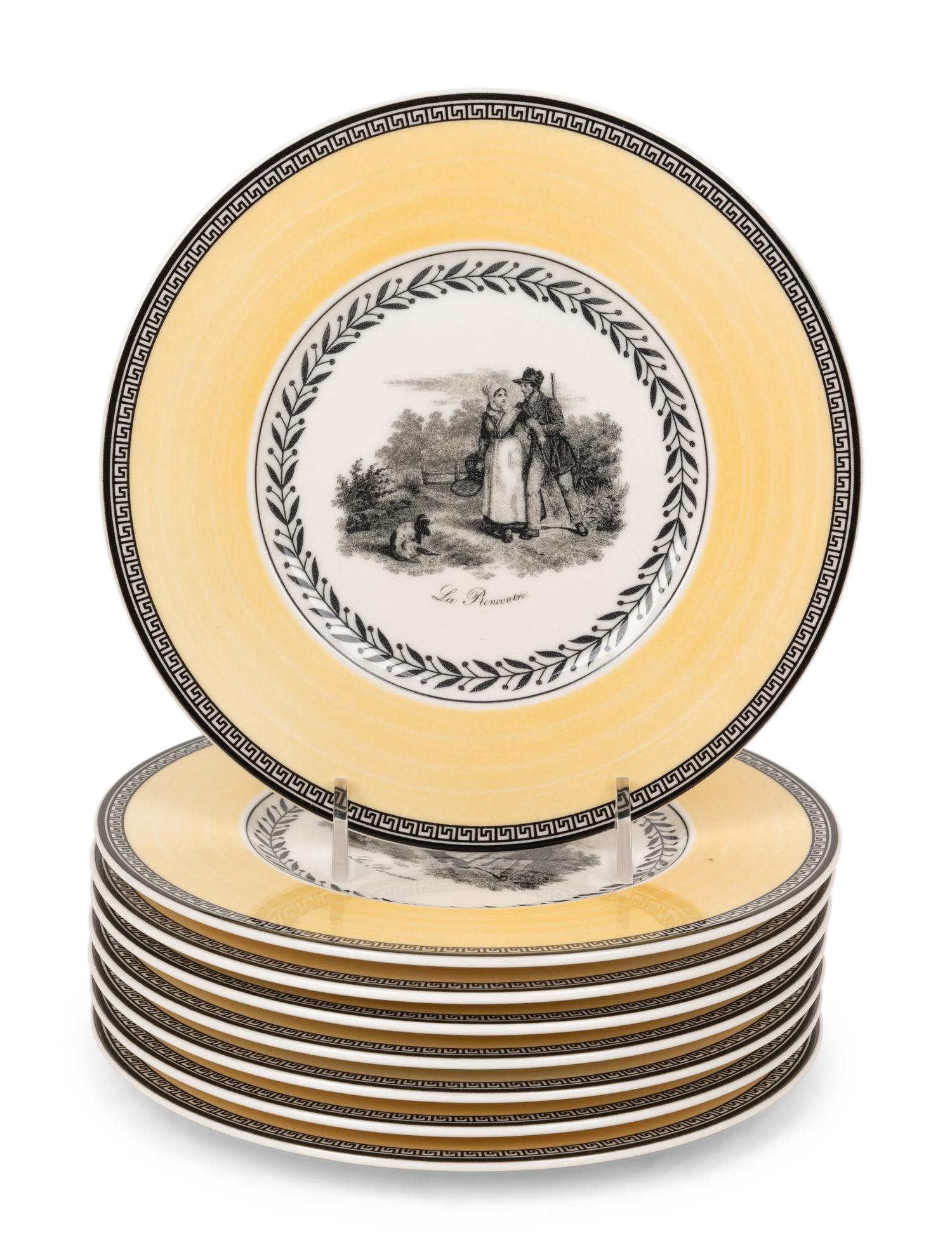 A Villeroy and Boch Audun Chasse Porcelain Dinner Service
