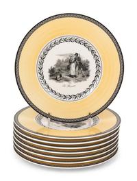 A Villeroy and Boch Audun Chasse Porcelain Dinner Service
