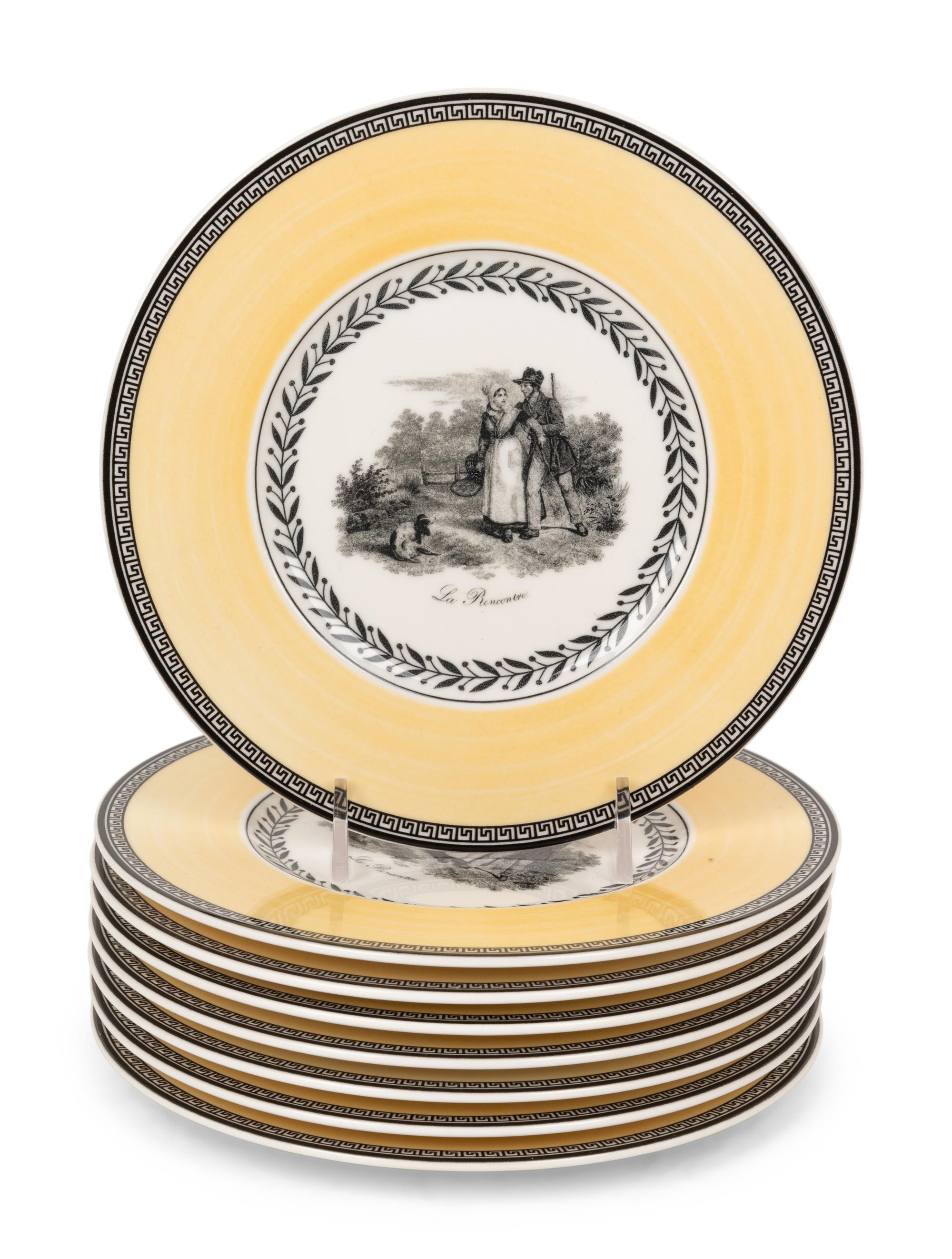 A Villeroy and Boch Audun Chasse Porcelain Dinner Service