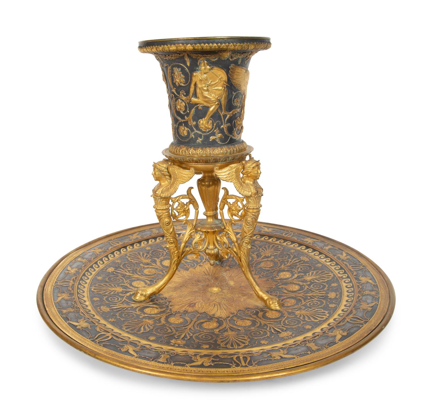 A French Neoclassical Gilt Bronze Centerpiece