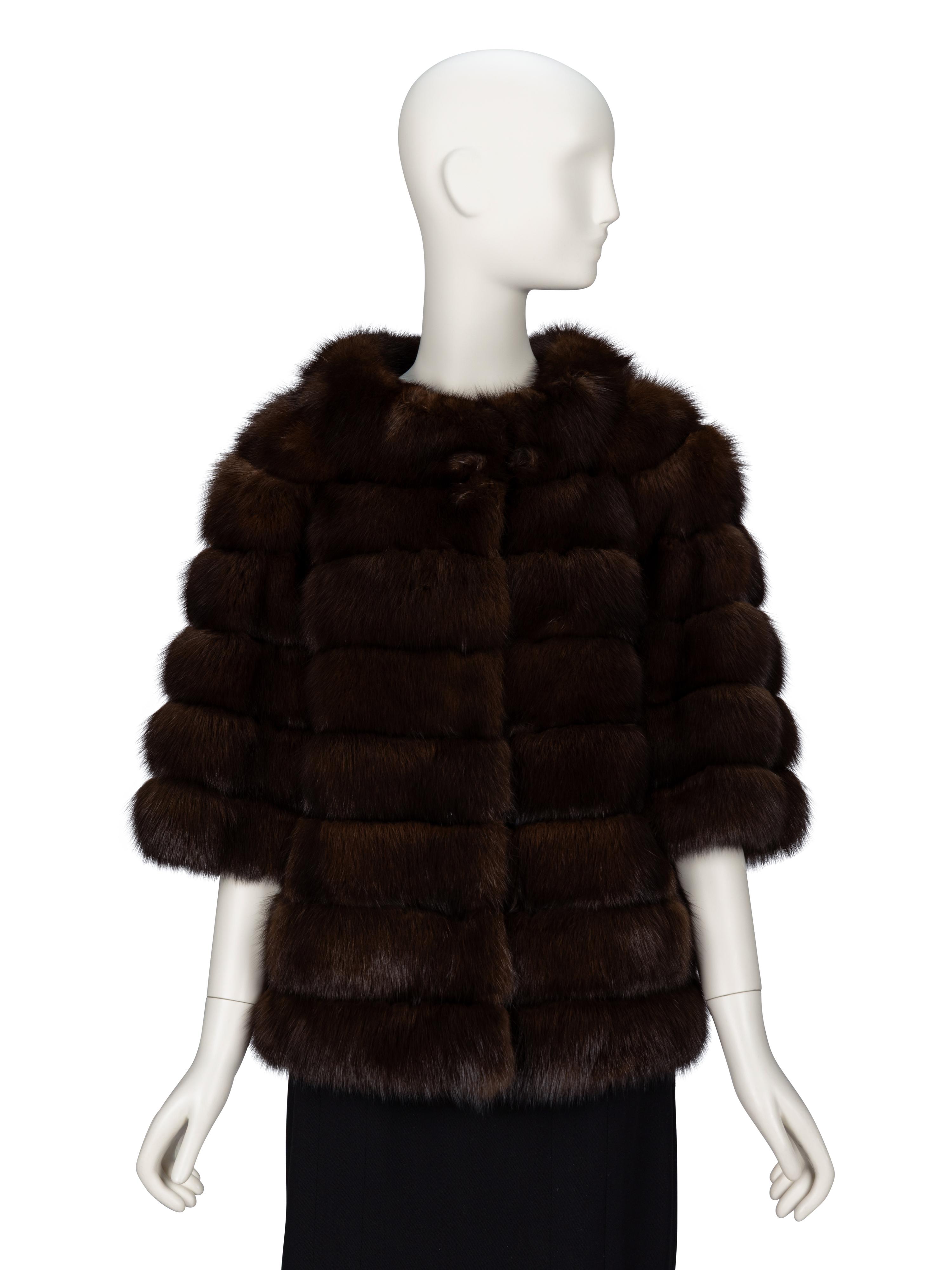 Zandra Rhodes, Russian Sable Fur Short Jacket