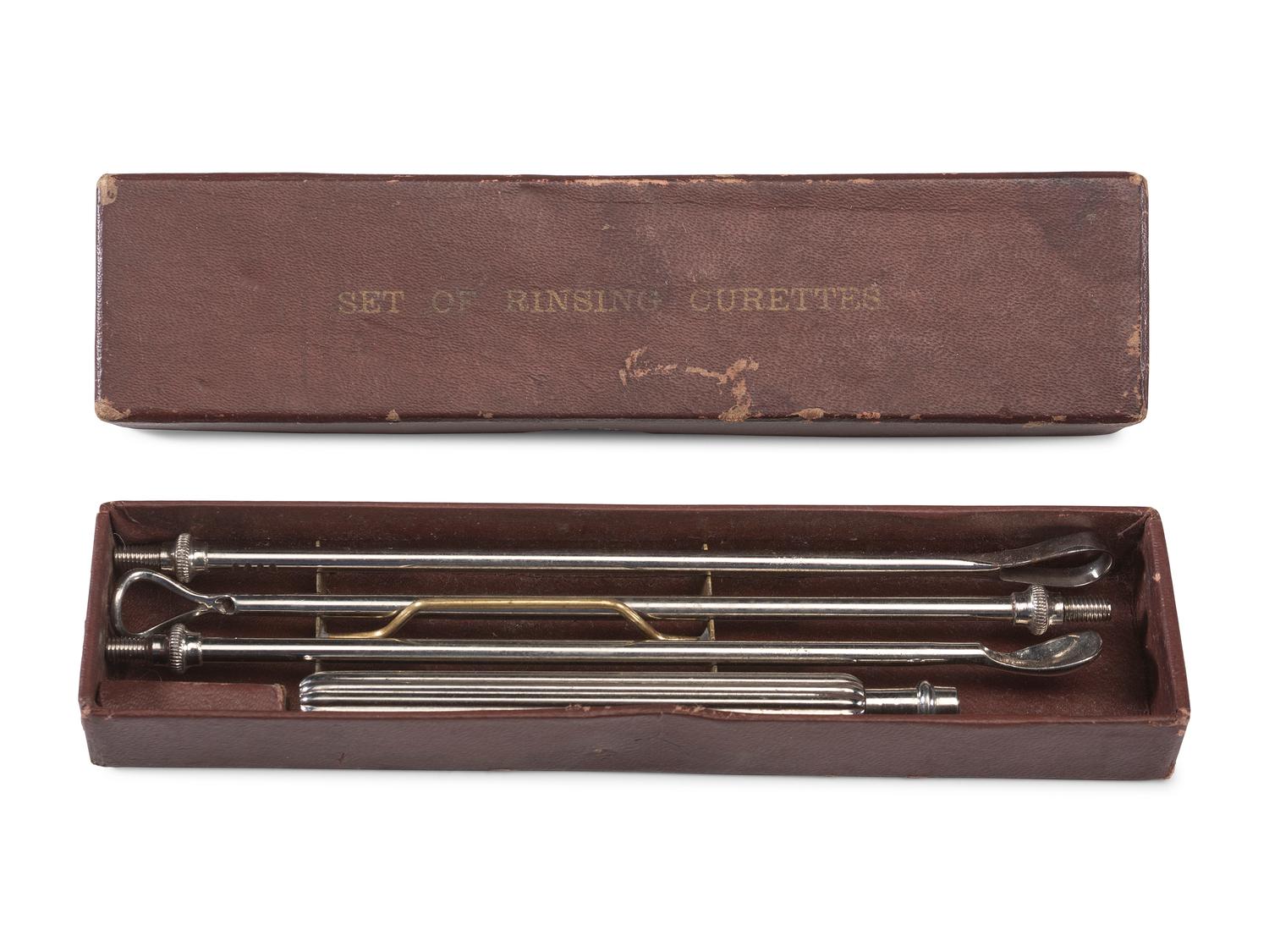 Two Homeopathic Medicine Cases and a Set of Currettes