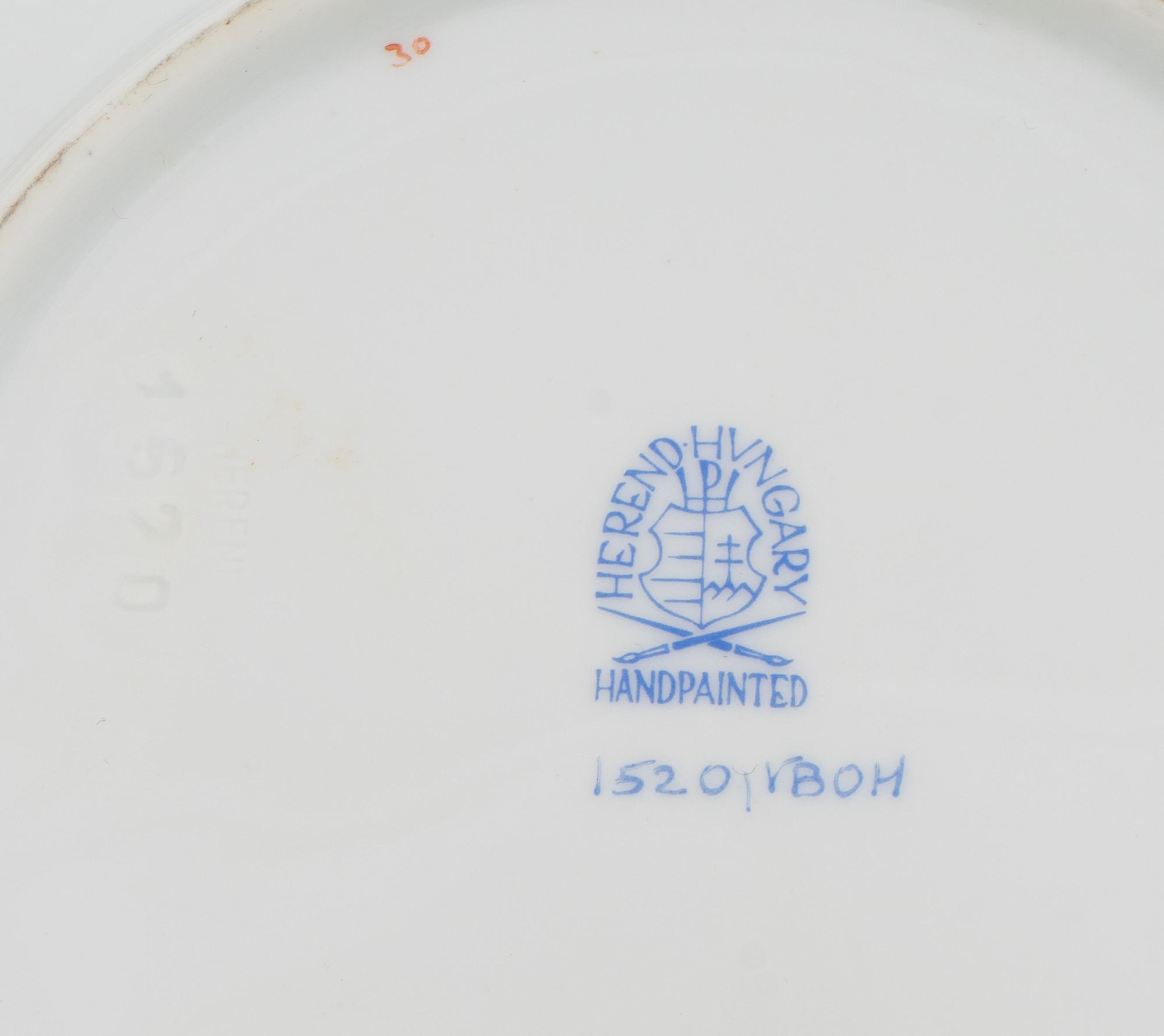 An Assembled Herend Porcelain Dinner Service