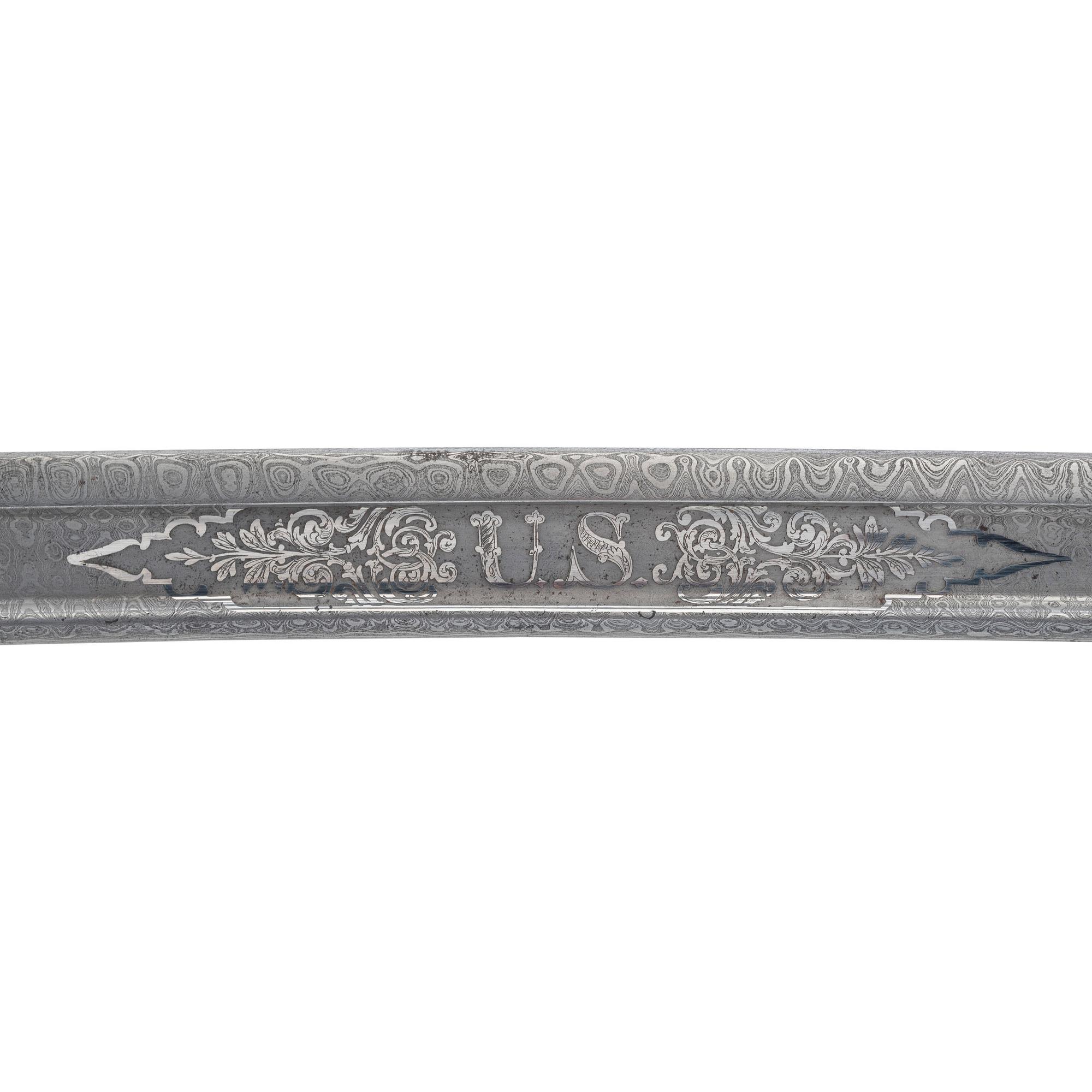 Civil War Military Archive of Major Frederick M. Edgell and the 1st New Hampshire Battery Including: Tiffany & Co. M1850 Presentation Sword in Case with 80 Original Documents, Letters, CDVs, and Accessories
