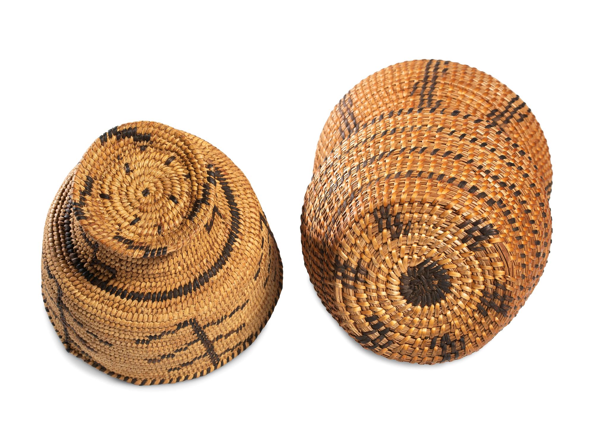 Maricopa Gap-Stitched and Tohono O'odham Chalice Baskets