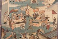 A Large Kesi Woven Silk 'Battle Scene' Panel