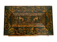 A Large Painted Wood Table Casket — LATE 20TH CENTURY