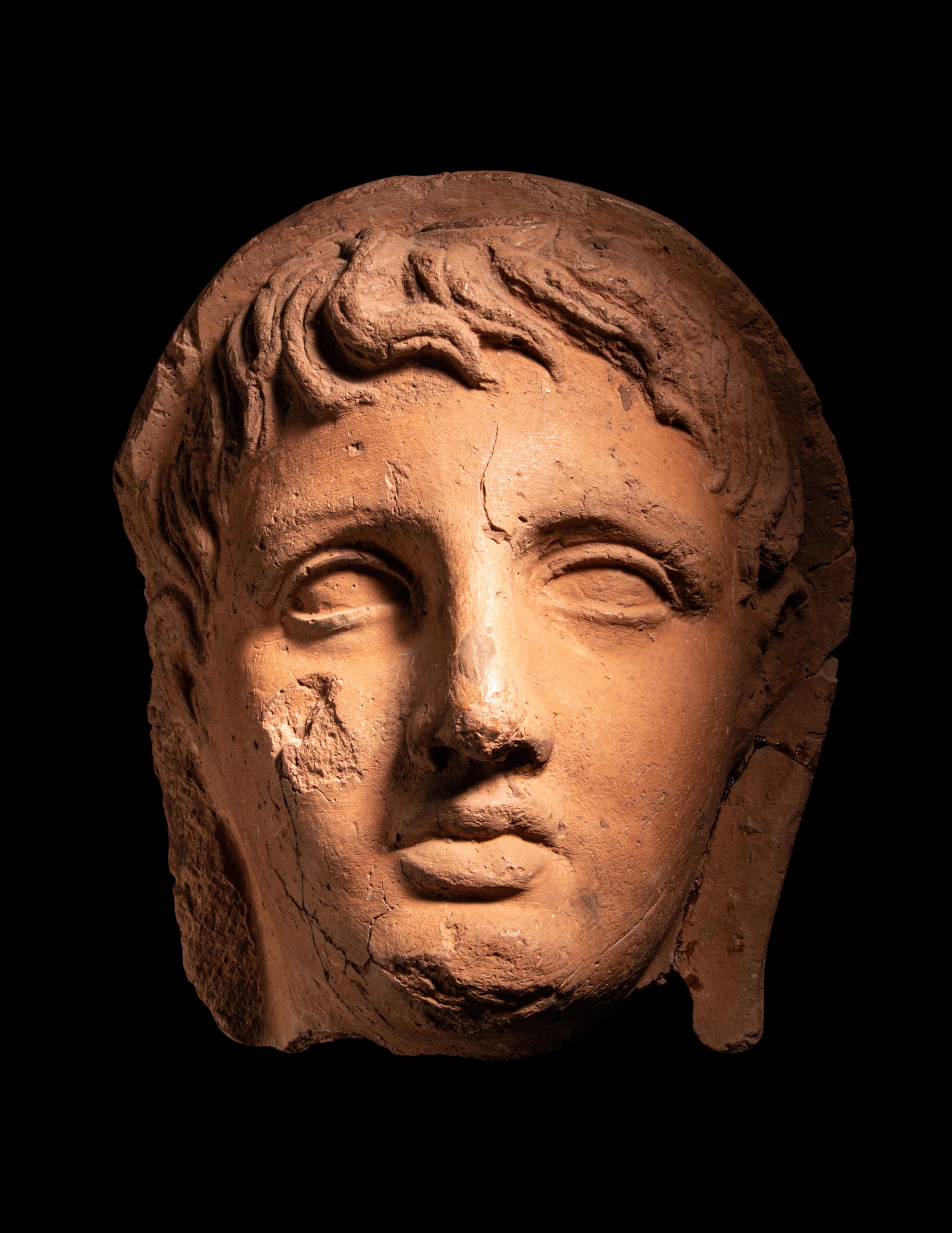 An Etruscan Terracotta Votive Head