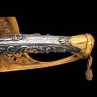 Presentation Grade Imported Staff & Field Officer's Saber Inscribed to Lt. Colonel (General) George Ward - Killed at Gettysburg