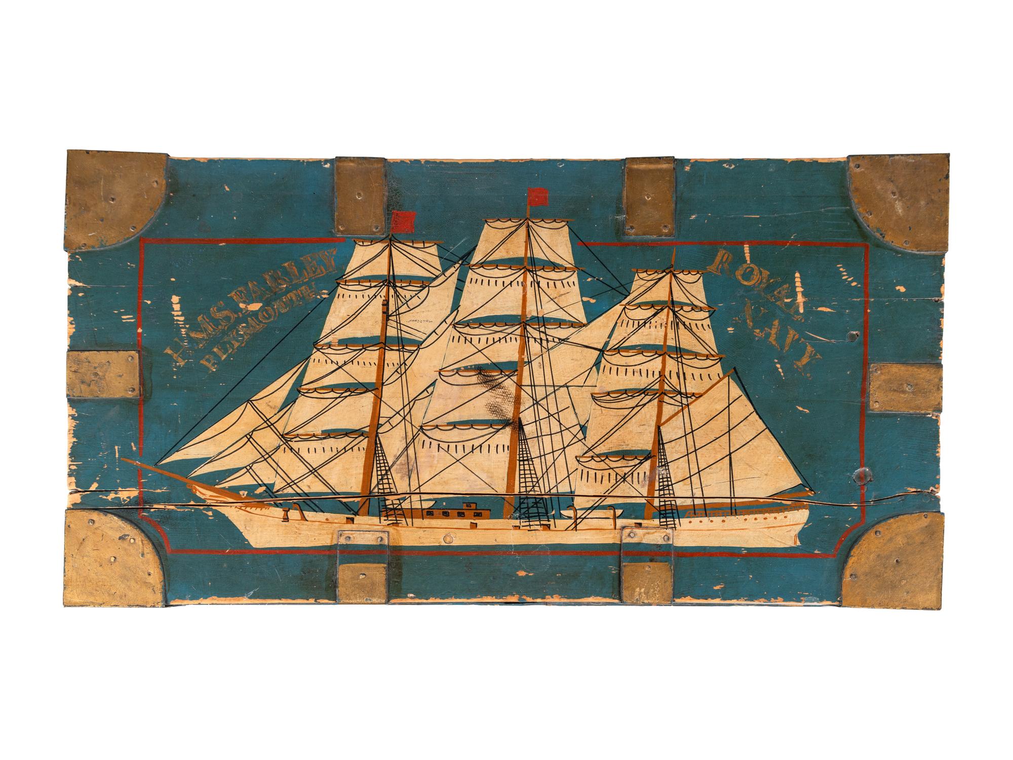 An English Painted Blanket Chest