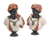 A Pair of Continental Marble Busts