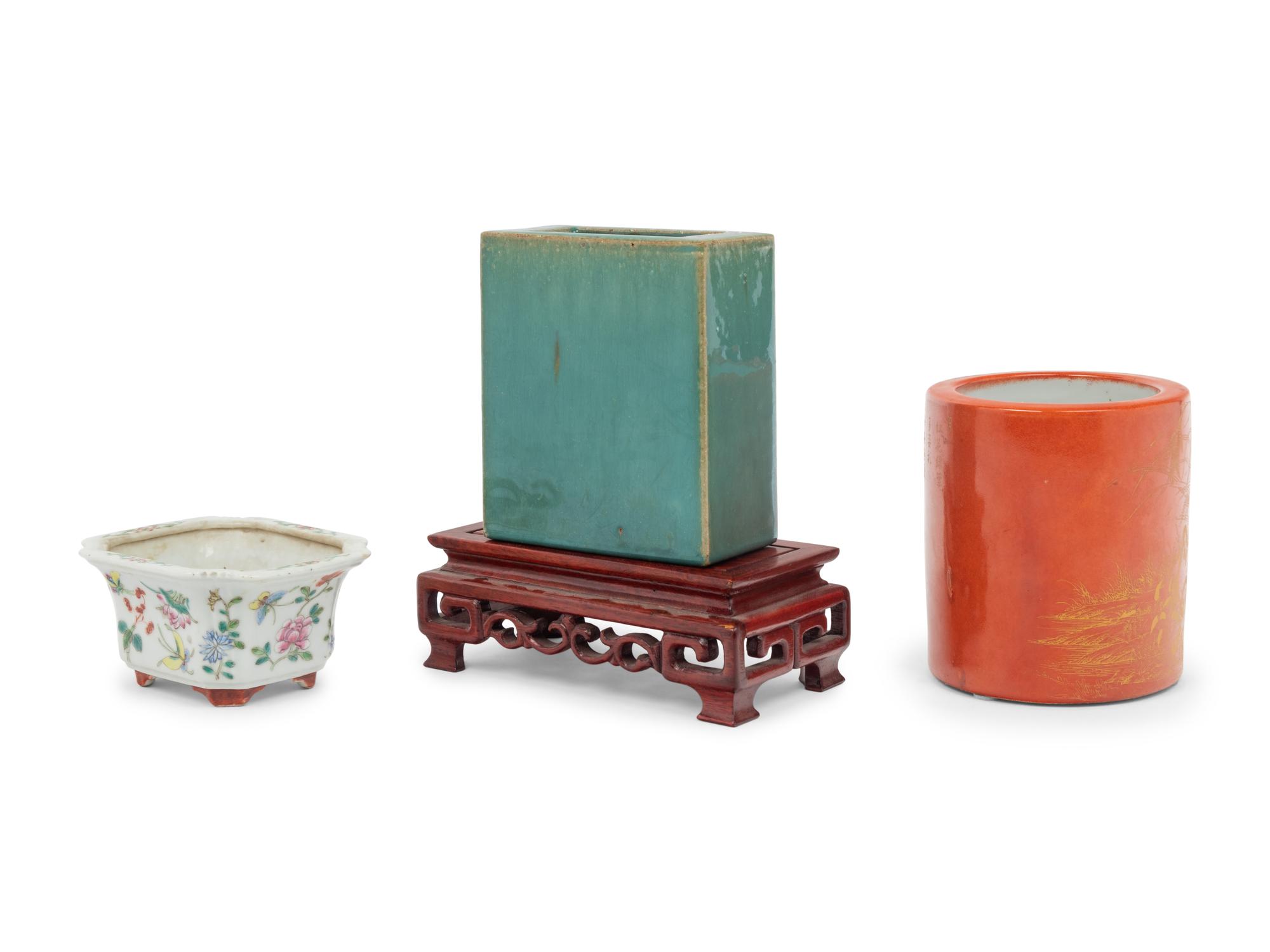 Three Chinese Porcelain Vessels