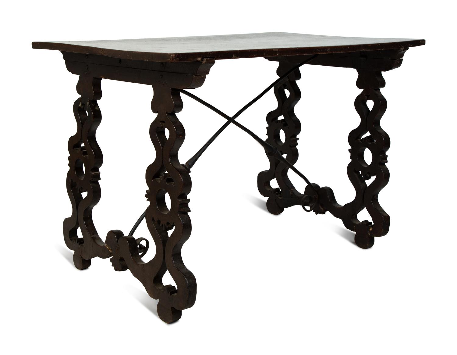 A Spanish Baroque Walnut Trestle Table — EARLY 17TH CENTURY