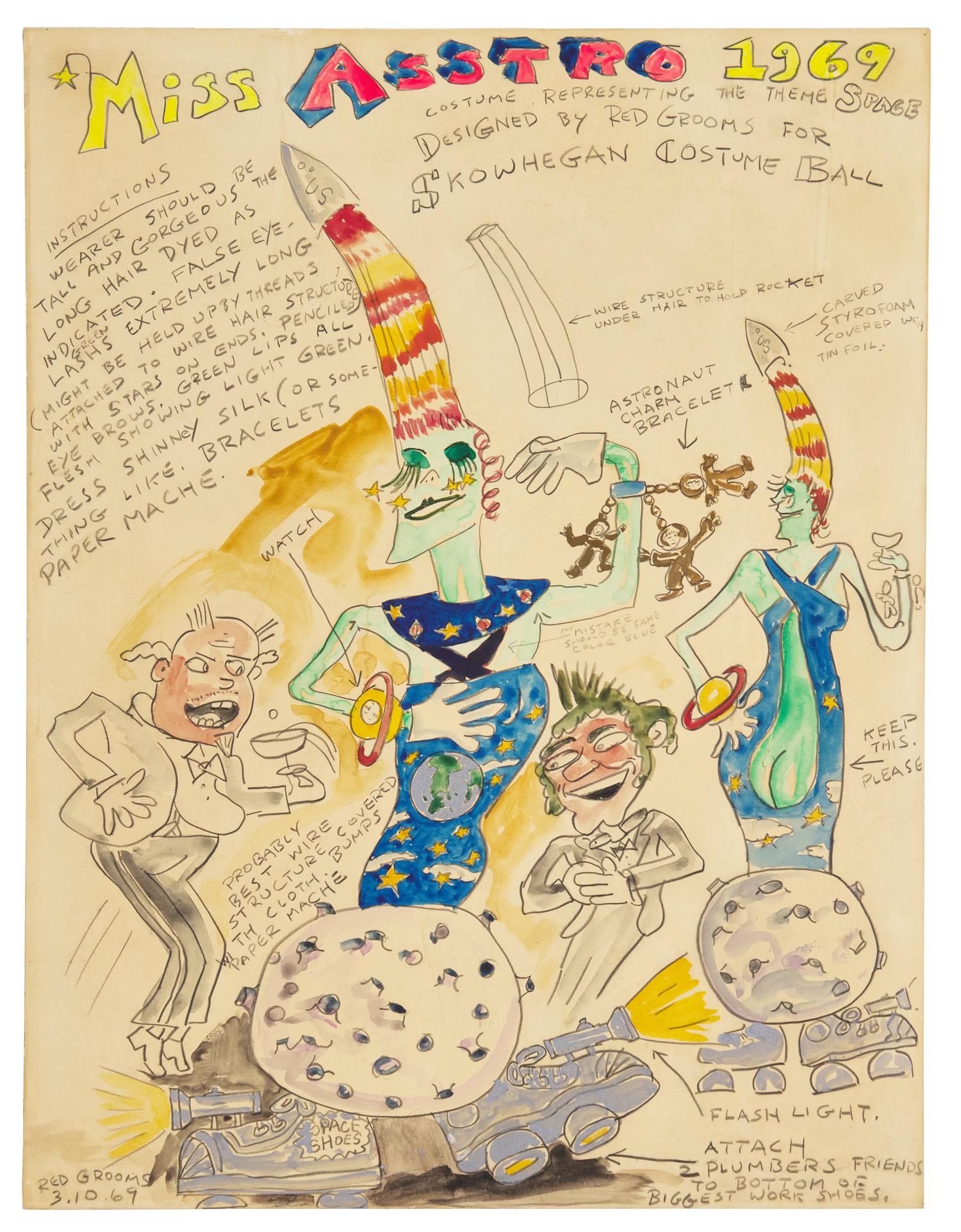 Miss Asstro 1969 (Costume Design for Skowhegan Costume Ball) , 1969