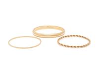 COLLECTION OF YELLOW GOLD BANGLE BRACELETS