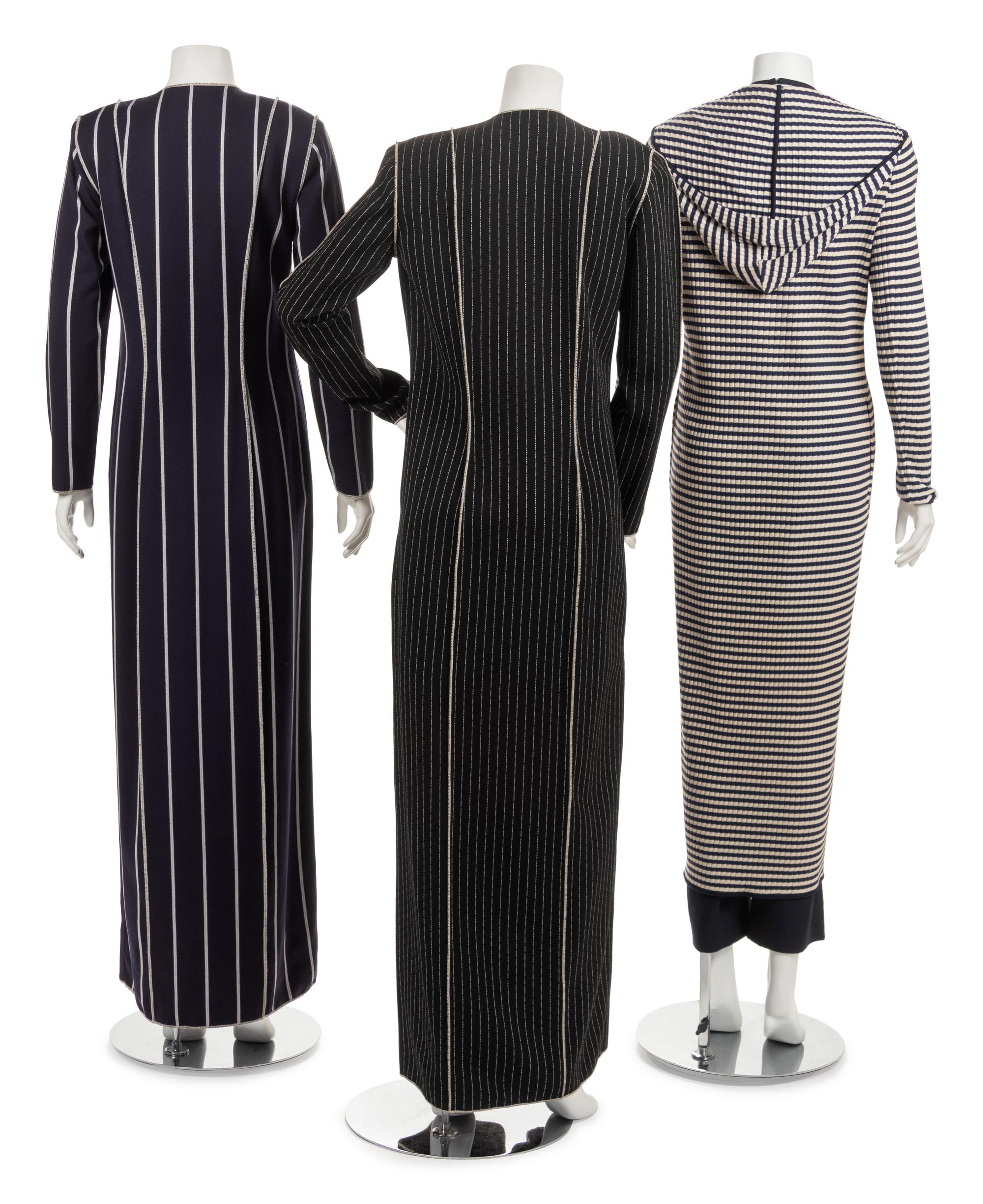 One Dress and Two Ensembles by Geoffrey Beene, 1990s