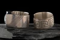 Sterling Silver Tufa Cast Cuff Bracelet