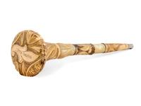 A French 14 Karat Gold and Agate Mounted Parasol Handle — 19TH CENTURY