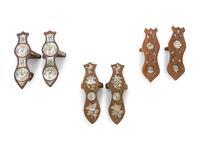 Three Pairs of Mother-of-Pearl Inlaid Bath Shoes