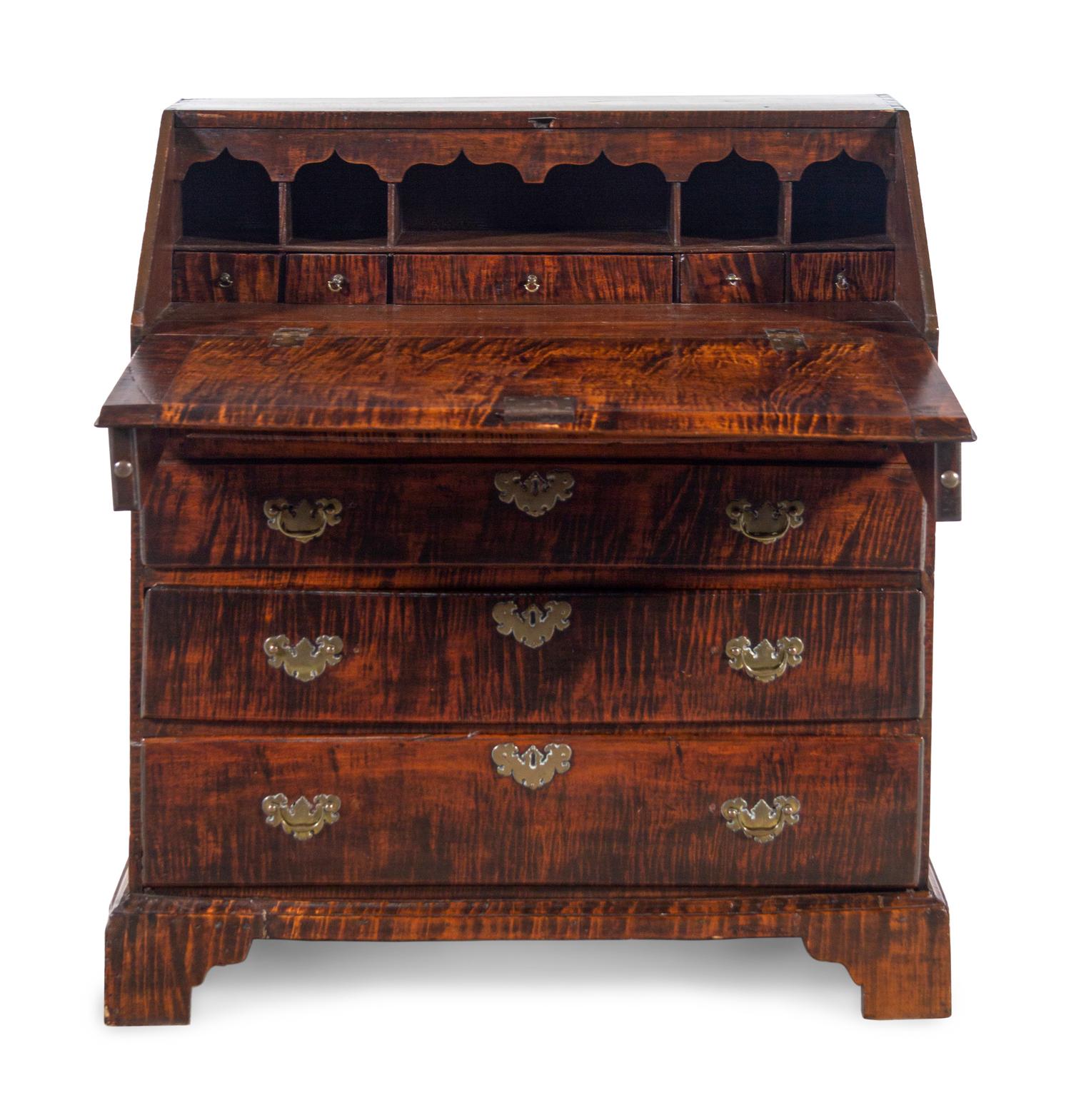 A Federal Maple Slant Front Desk