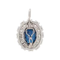 SAPPHIRE AND DIAMOND CONVERTIBLE RING PENDANT
