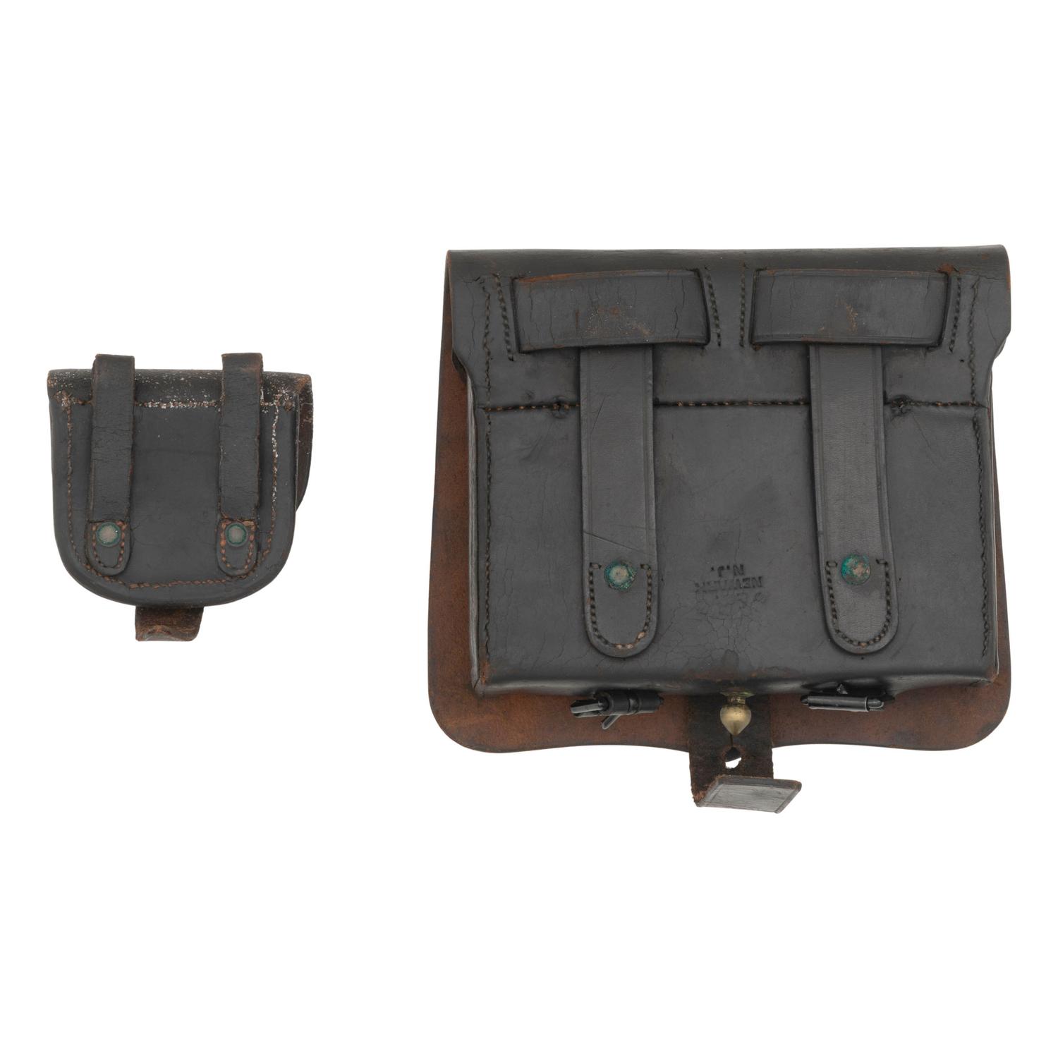 SH Young Contract US March of 1864 Pattern .58 Caliber Cartridge Box with Box Plate and Cap Pouch