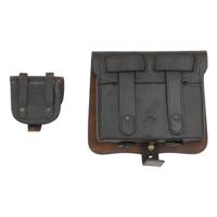 SH Young Contract US March of 1864 Pattern .58 Caliber Cartridge Box with Box Plate and Cap Pouch