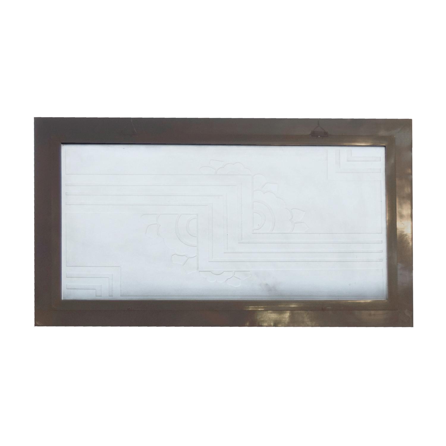 An Art Deco Art Glass Panel 35.5" W x 1" D x 20" H — United States, Circa 1920