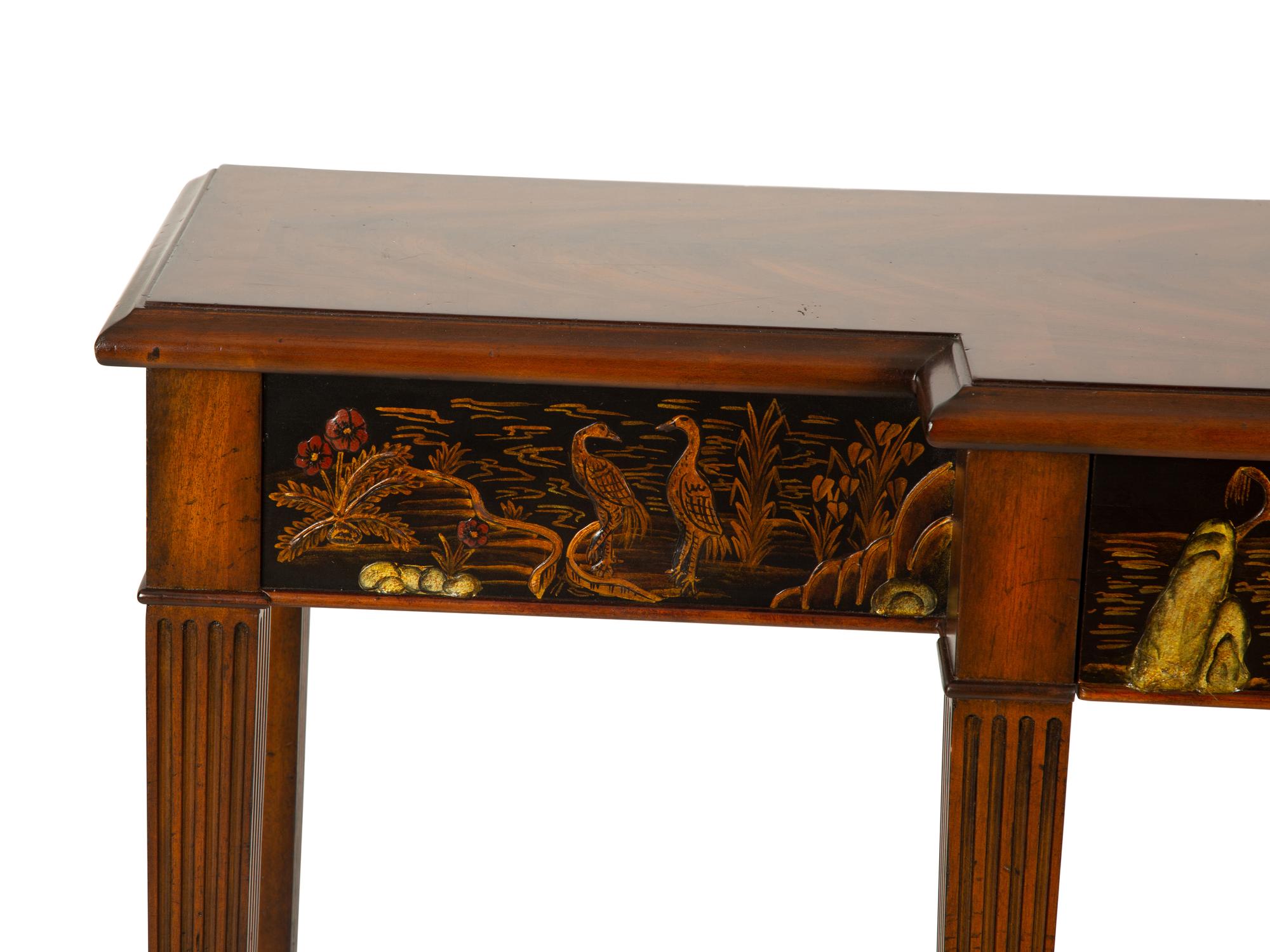 A Maitland Smith Mahogany Console Table