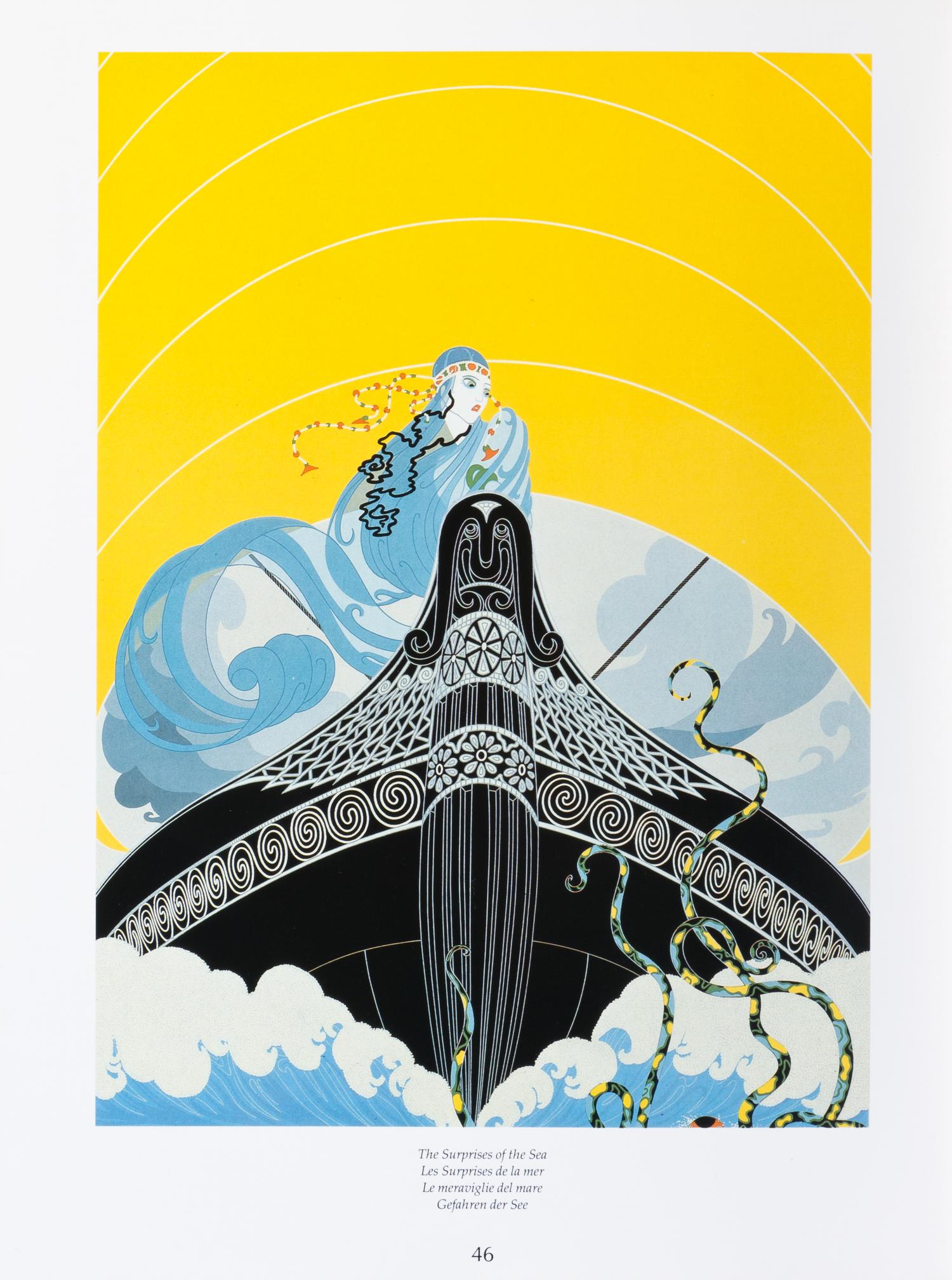 ERTE, ROMAIN DE TIRTOFF. Erte at Ninety-Five. NY, (1987). With polychrome bronze relief mounted to cover. Limited, signed.