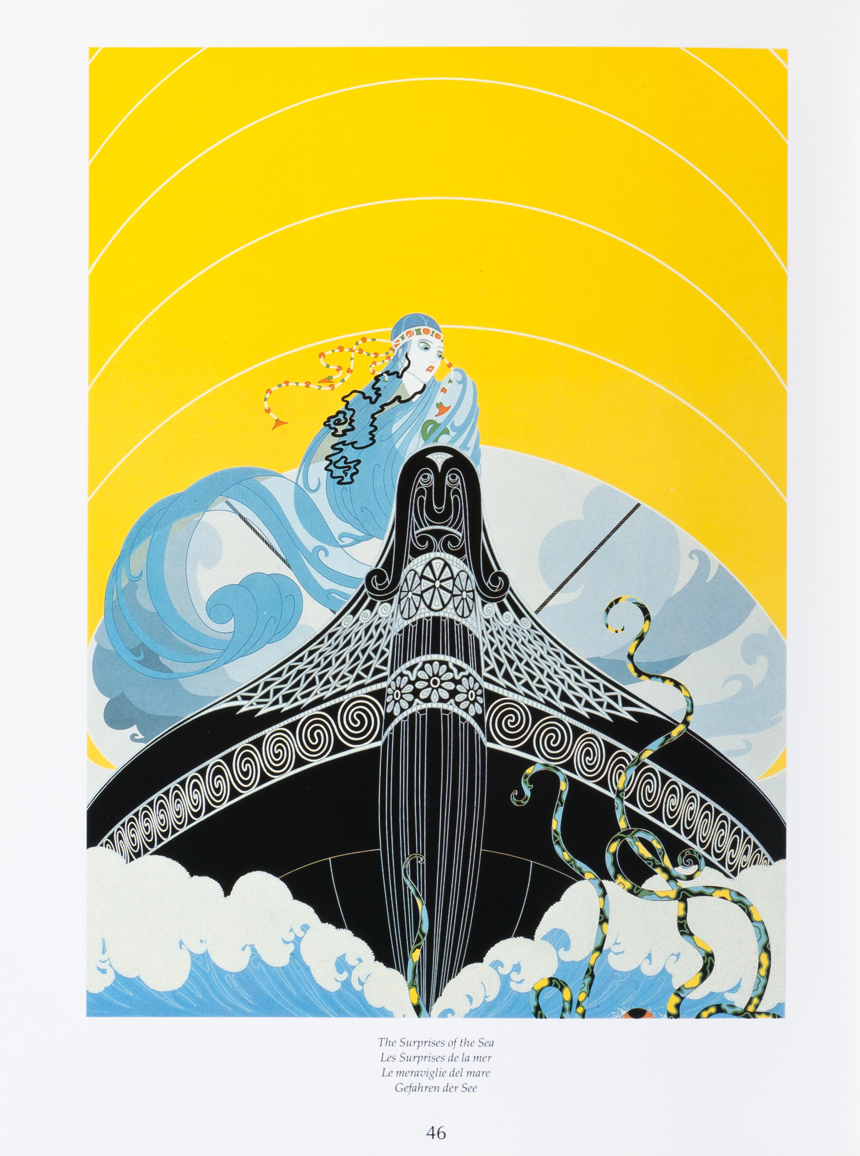 ERTE, ROMAIN DE TIRTOFF. Erte at Ninety-Five. NY, (1987). With polychrome bronze relief mounted to cover. Limited, signed.