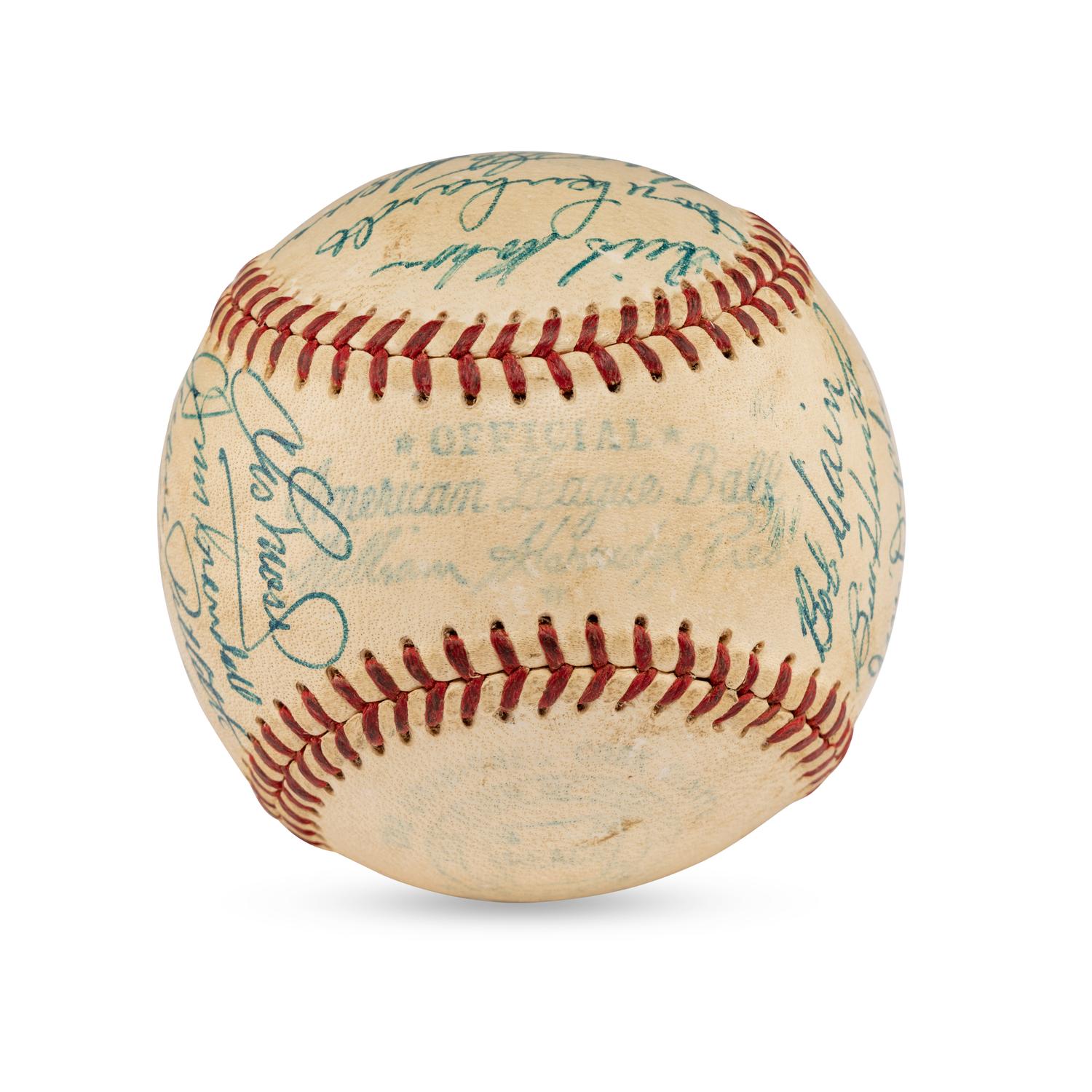 A 1953 St. Louis Browns Team Signed Autograph Baseball (JSA Auction Letter)