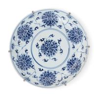 Three Chinese Blue and White Porcelain Plates