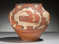 Zia Polychome Pottery Jar
