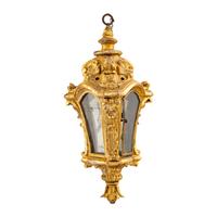 A Louis XV Carved Giltwood Lantern