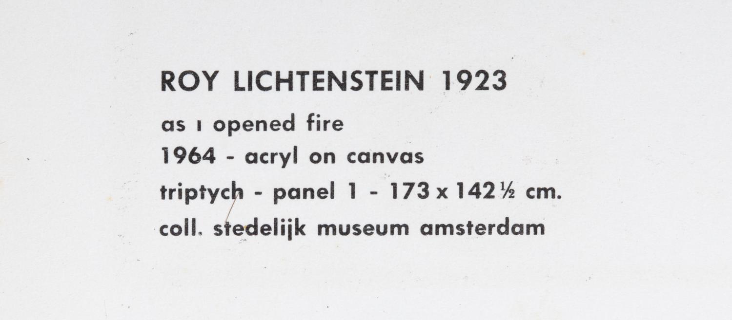 As I Opened Fire (Triptych)